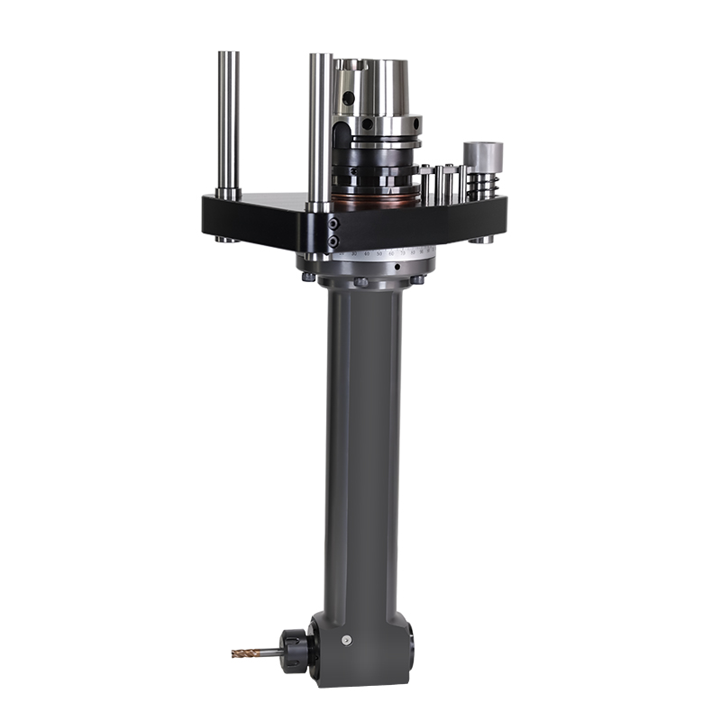 刀克DK90HSK100A-ER25-350定制款三点定位高精密侧铣头